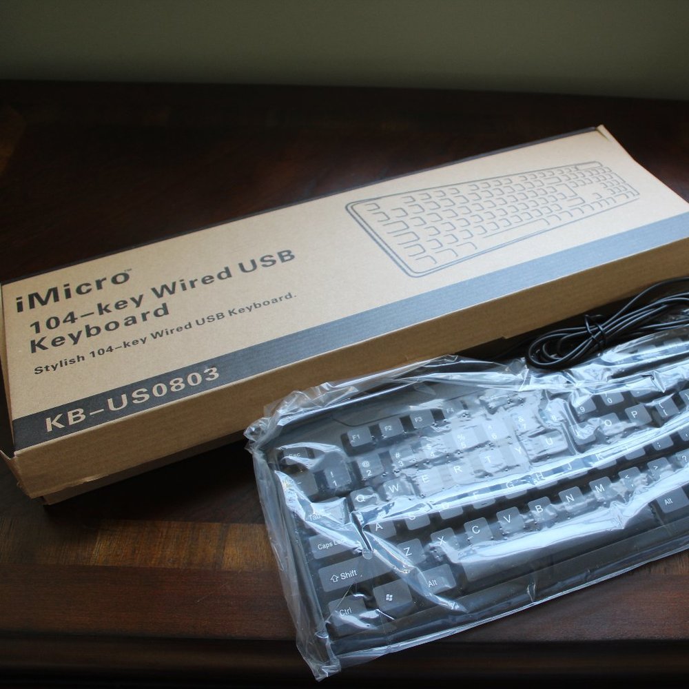 IMicro 104 Key Wired USB Computer Keyboard - NEW